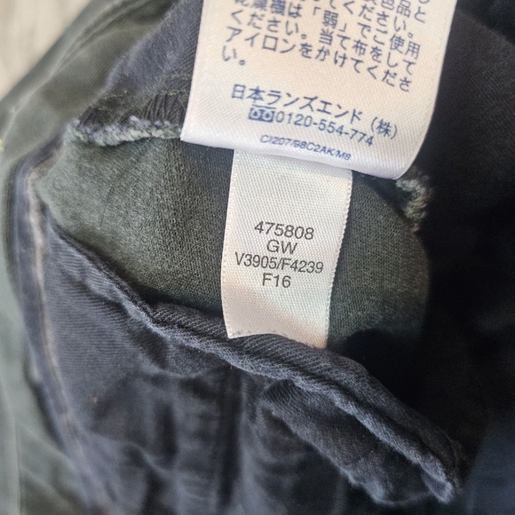 Canvas Lands End Pant Olive Green Cotton 28 - Picture 6 of 12
